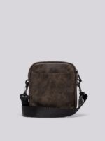 light brown vintage look crossbody bag