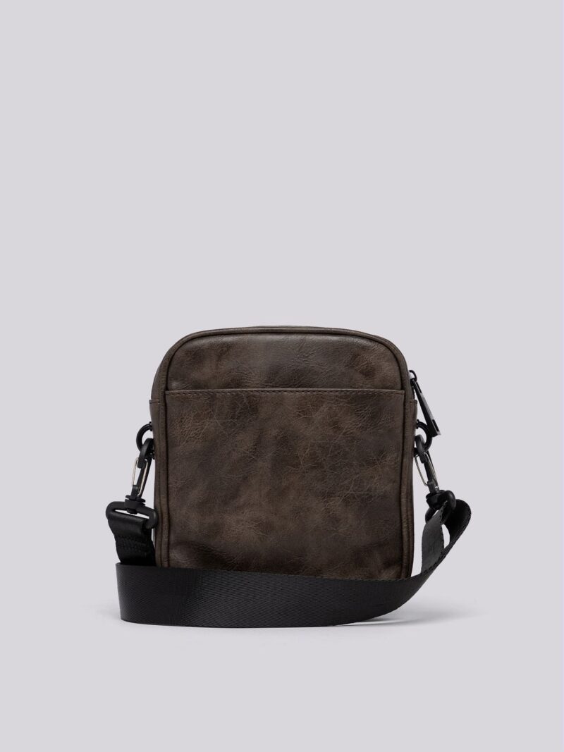 light brown vintage look crossbody bag