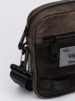 light brown vintage look crossbody bag