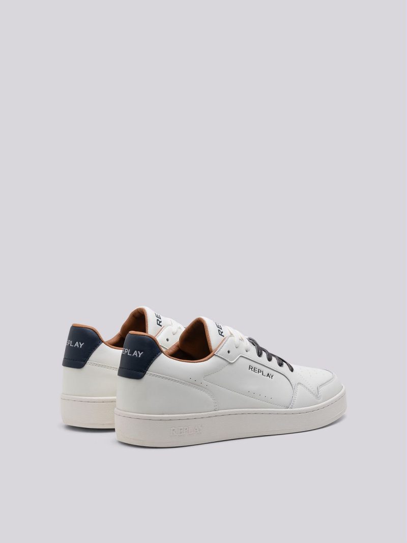 smash choice 2 off white navy lace up sneakers