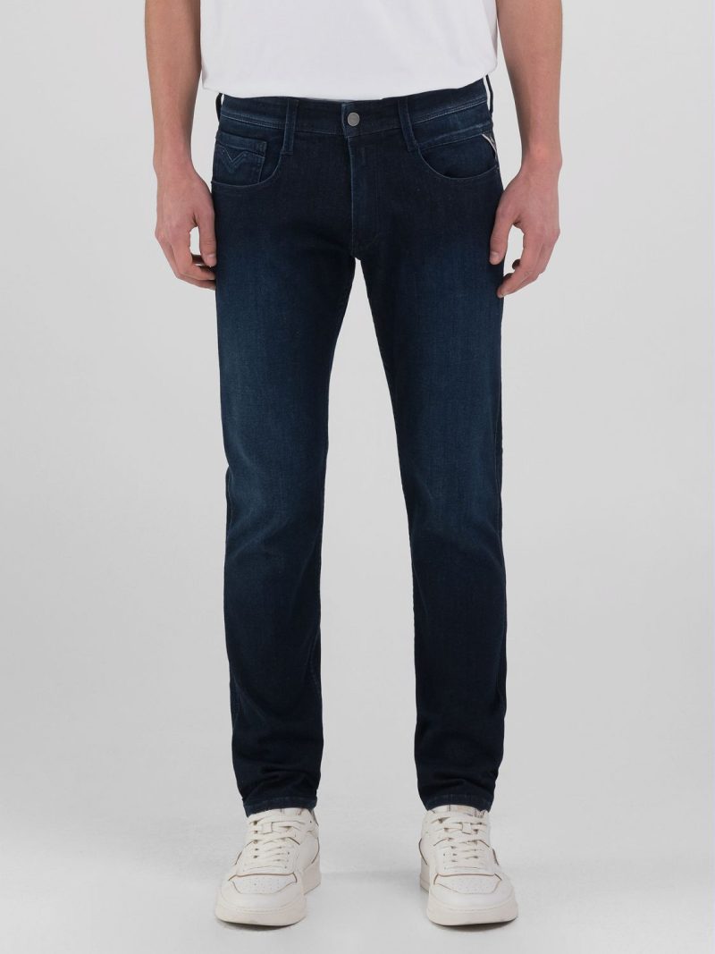 dark blue 10 oz dark indigo power stretch anbass slim fit jeans