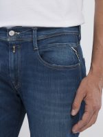 medium blue 11.5 oz hyperflex green cast denim anbass slim jeans