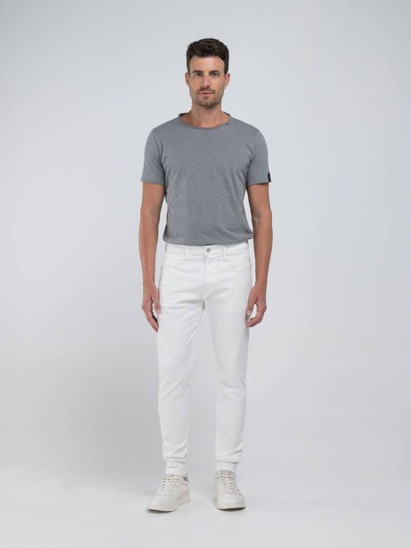 bronny super slim natural white jeans