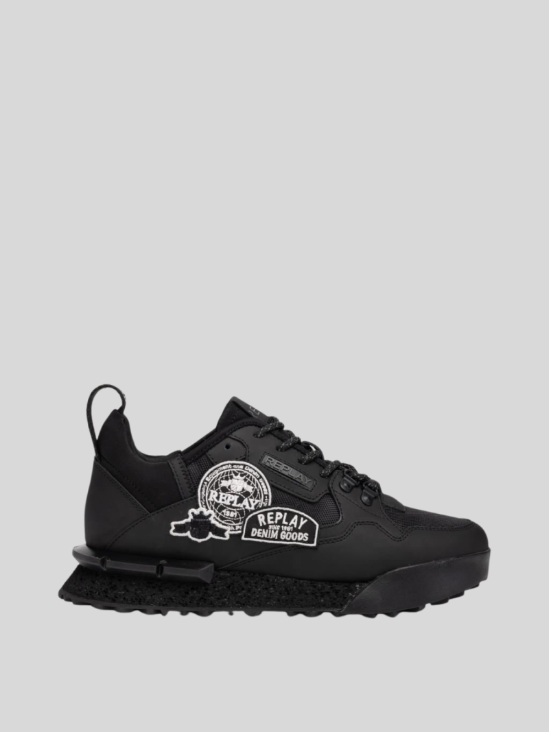 field badges sa black sneakers