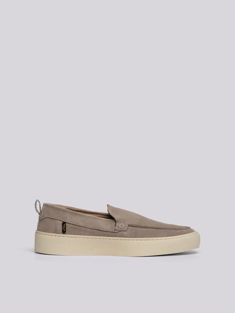 dark tone navy loafers