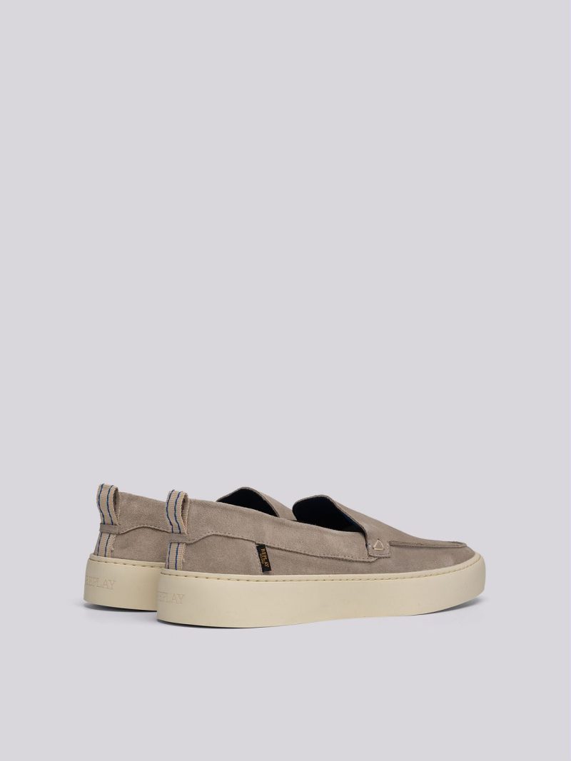 dark tone navy loafers