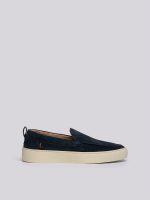 dark tone navy loafers