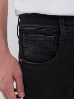 black anbass slim 11.5 oz hyperflex stretch denim