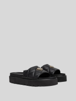 muddy quilt black sneakers