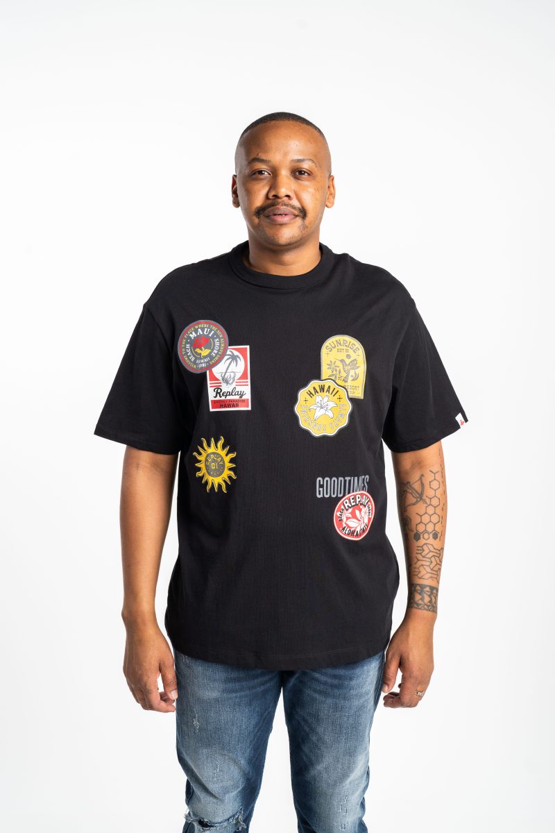 black t shirt with photo print (copy)