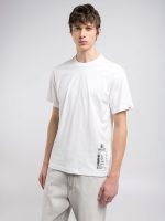 crew neck t shirt with receipt print