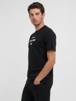 black jersey t shirt with lettering