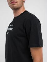 black jersey t shirt with lettering