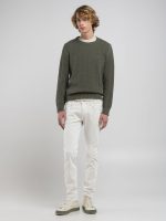 natural white 10.5 oz bull hyperflex stretch denim anbass slim fit jeans