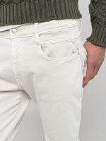 natural white 10.5 oz bull hyperflex stretch denim anbass slim fit jeans