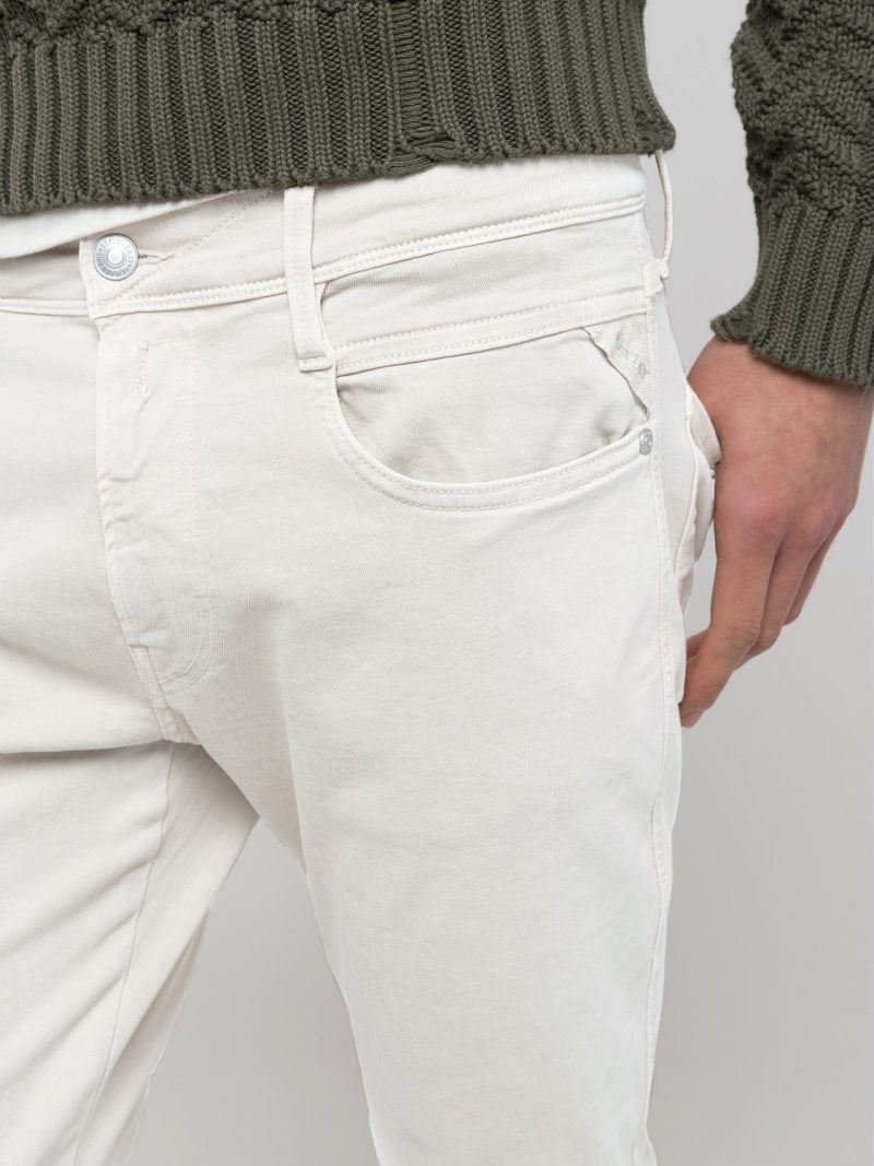 natural white 10.5 oz bull hyperflex stretch denim anbass slim fit jeans