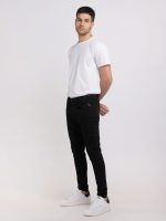 black 11.5 oz hyperflex stretch denim super slim jeans