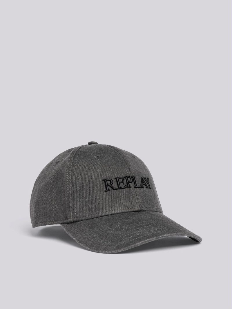 black cap with tonal logo