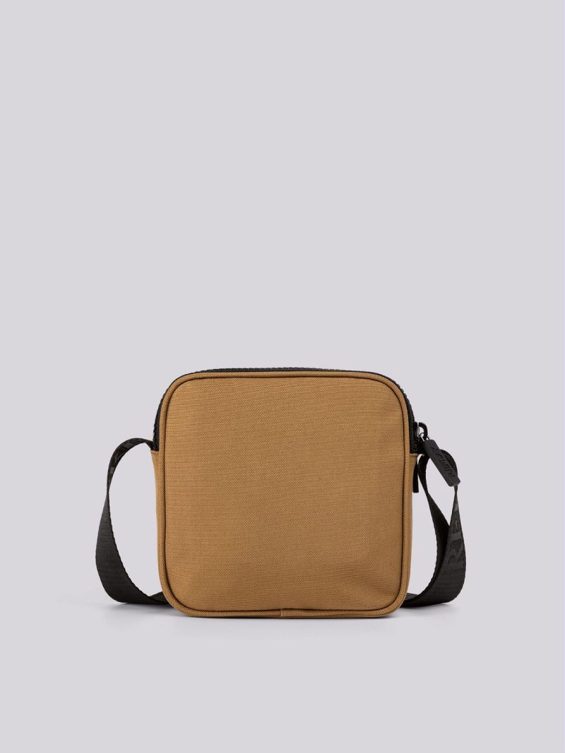 bag with ag with branded shoulder strap