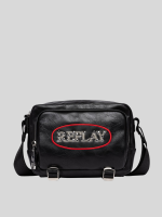 black puff handbag