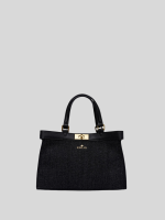 Black Tote Synthetic Black Bag - Replay Jeans
