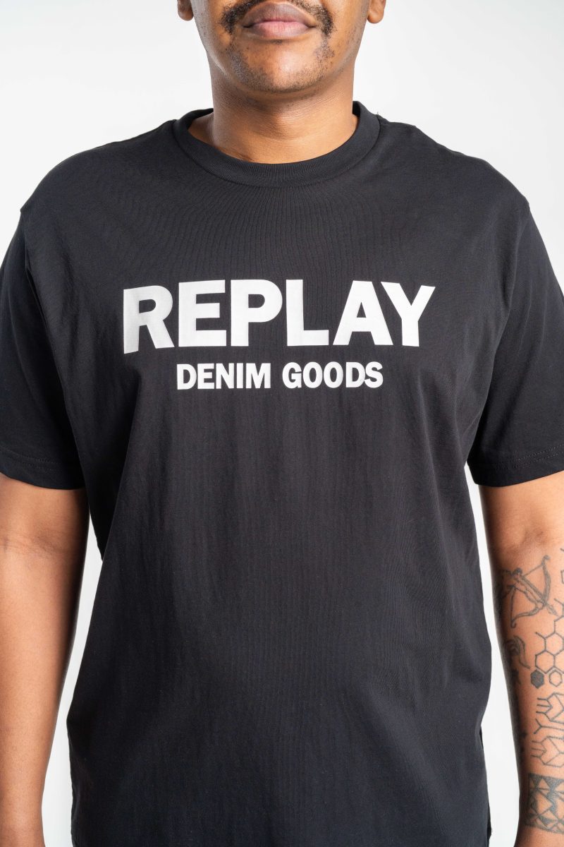 bla cotton t shirt with black lettering (copy)