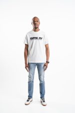 black cotton t shirt with black lettering (copy)