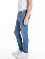 medium blue 10 oz dark indigo power stretch denim slim anbass jeans
