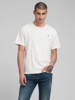 black jersey t shirt with r embroidery (copy)