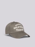 dusty olive embroidered cap