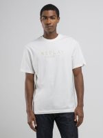 black relaxed fit t shirt with lettering