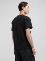 white regular fit t shirt with archival print