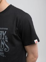 white regular fit t shirt with archival print