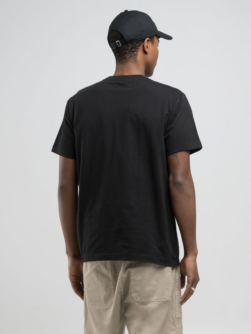 white t shirt with printed breast pocket (copy)