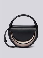 branded half moon bag