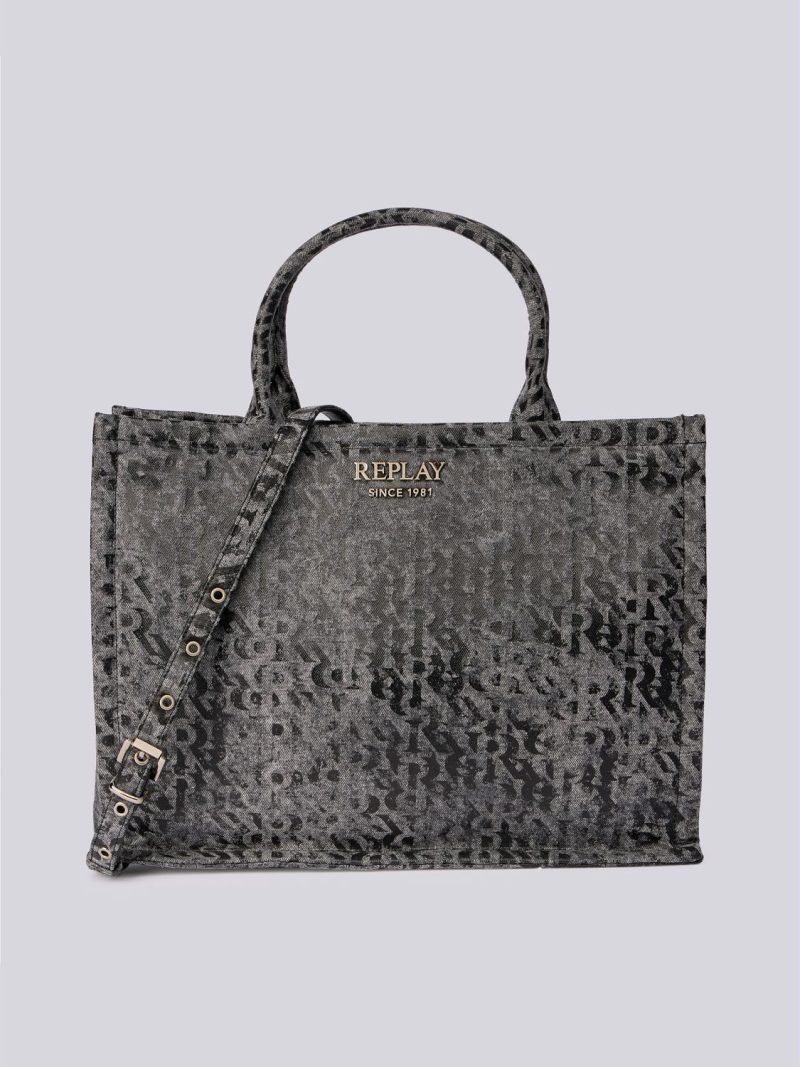 denim tote bag with print denim tote bag with print