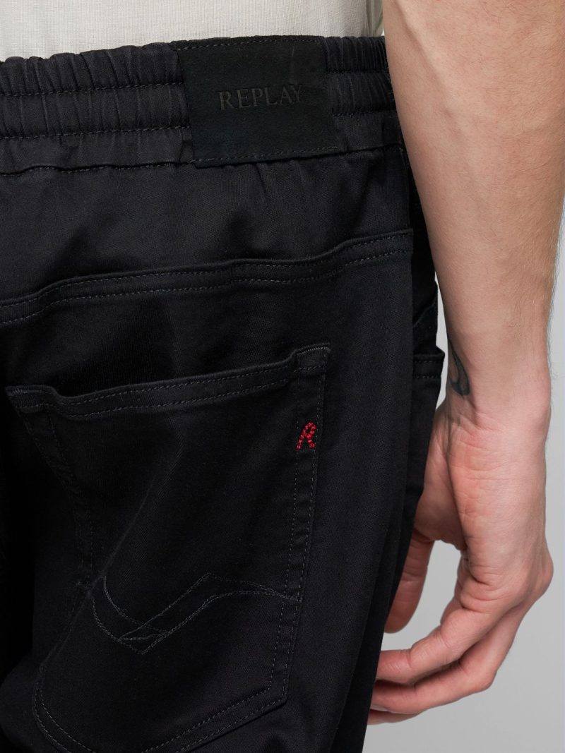 lanny slim fit jean 8 oz super soft str black od denim