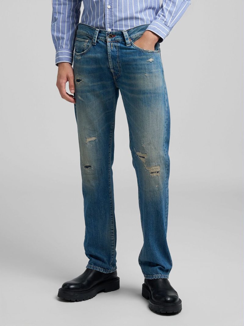 deryck regular fit jeans 12 oz deep indigo cotton denim