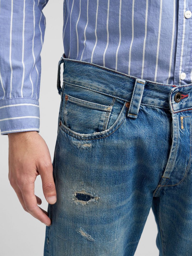 deryck regular fit jeans 12 oz deep indigo cotton denim