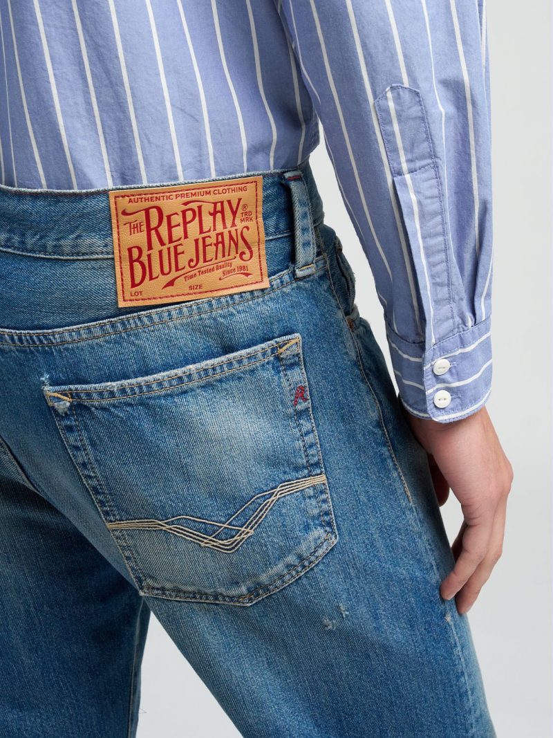 deryck regular fit jeans 12 oz deep indigo cotton denim