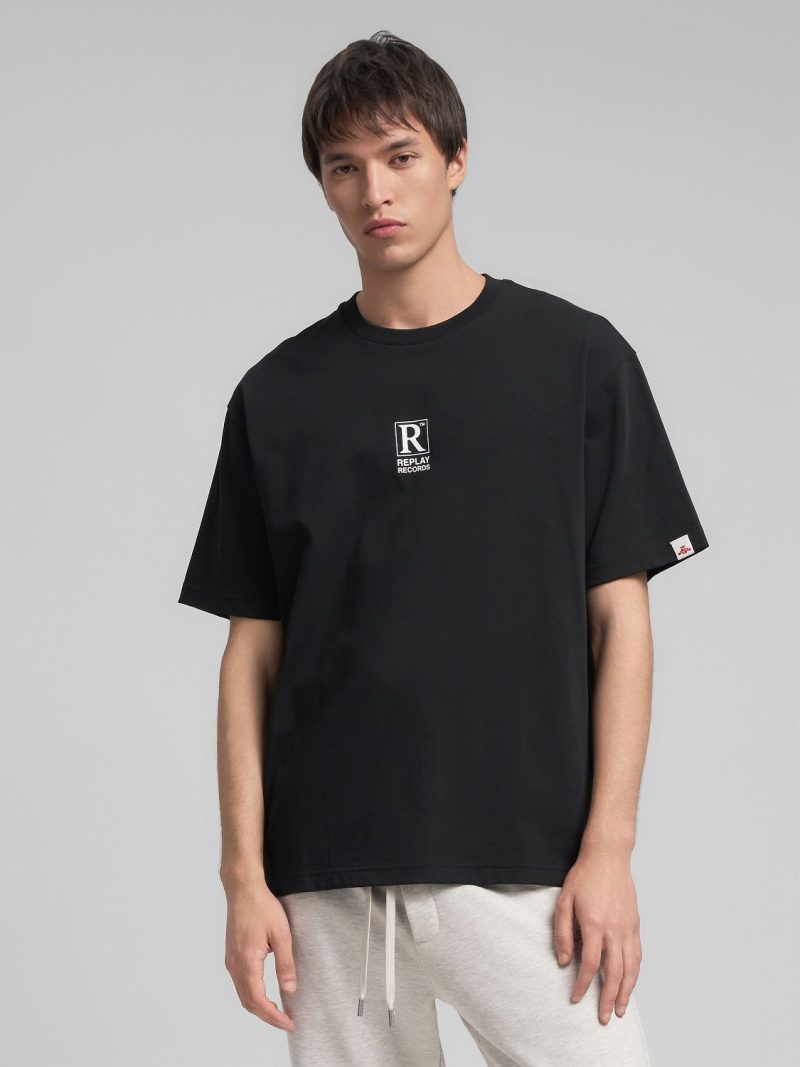 black vinyl print jersey t shirt black vinyl print jersey t shirt