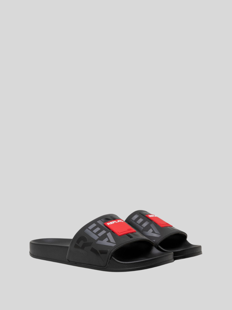 up label black red