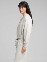 sweatshirt with logo and rose print