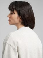 sweatshirt with logo and rose print