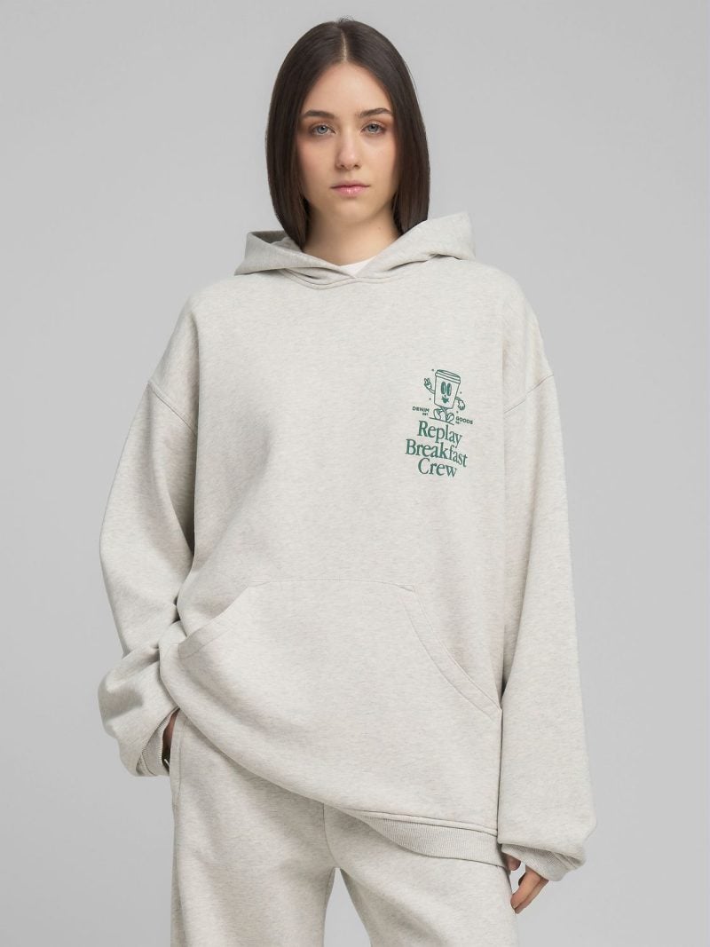 oversized printed hoody
