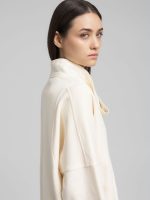 sweatshirt with high wrap neck
