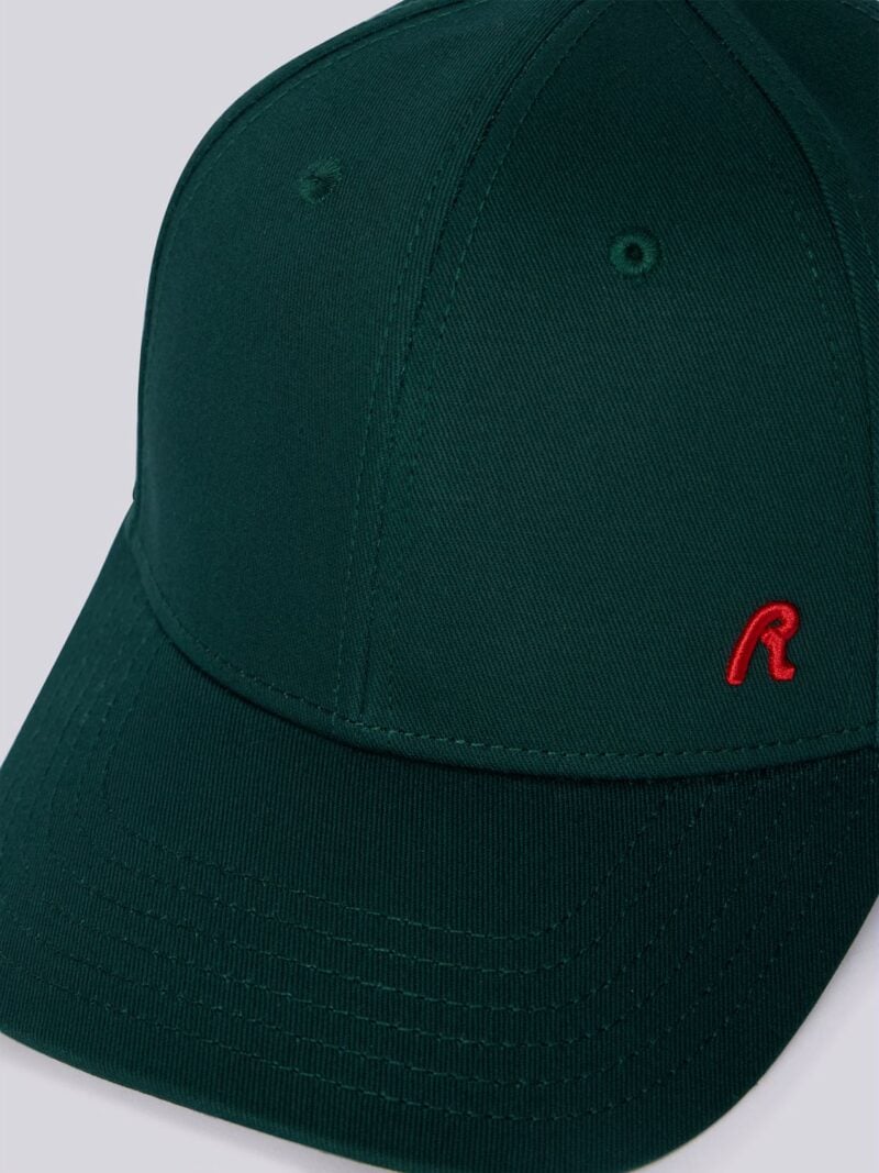 embroidered r bistro green cap