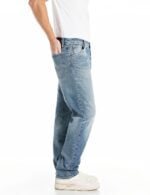waine tapered fit light blue jeans