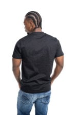 black pop badge t shirt