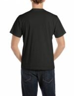 black crew neck t shirt with heritage print